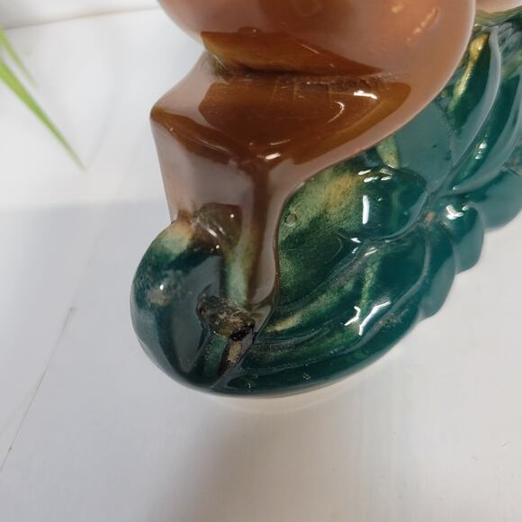 Vintage Running Deer Planter, American Bisque Vase - Picture 3 of 6